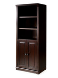 Newport Solid Wood Bookcase with Doors - Three Color Options