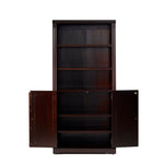 Newport Solid Wood Bookcase with Doors - Three Color Options