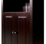 Newport Solid Wood Bookcase with Doors - Three Color Options