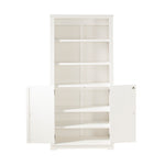 Newport Solid Wood Bookcase with Doors - Three Color Options