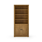 Newport Solid Wood Bookcase with Doors - Three Color Options