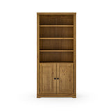 Newport Solid Wood Bookcase with Doors - Three Color Options