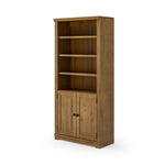 Newport Solid Wood Bookcase with Doors - Three Color Options