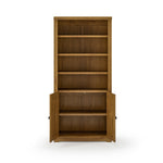 Newport Solid Wood Bookcase with Doors - Three Color Options