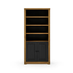 Newport Solid Wood Bookcase with Doors - Three Color Options