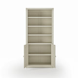 Newport Solid Wood Bookcase with Doors - Five Color Options
