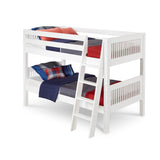 Camaflexi Twin sobre Twin Bunk Bed - Escalera angular - 2 estilos de cabecero / 2 opciones de color