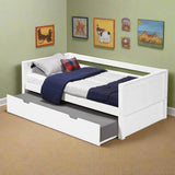 Camaflexi Panel Headboard - Twin Size Day Bed with Drawers or Trundle - 2 Color Options