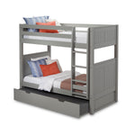Camaflexi Twin over Twin Bunk Bed - Panel Headboard - 2 Color Options