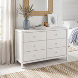Camaflexi Six Drawer Dresser / Four Color Finishes