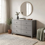 Camaflexi Six Drawer Dresser / Four Color Finishes
