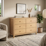 Camaflexi Six Drawer Dresser / Four Color Finishes