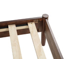 Rustic Style Wood Bed with LED Lighting and Power Outlet / Three Sizes / Two Color Finishes