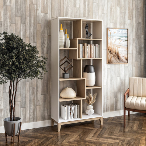 Geometrix Bookcase 72"H - 7 Color Finishes