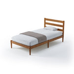 Mid-Century Twin Size Platform Bed - 2 Color Options