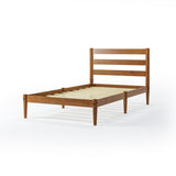 Mid-Century Twin Size Platform Bed - 2 Color Options