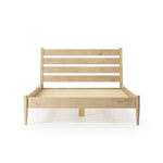 Mid-Century Modern Platform Bed - Queen Size - 4 Color Options
