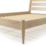 Mid-Century Modern Platform Bed - Queen Size - 4 Color Options