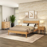 Mid-Century Panel Bed - 5 Color Options/4 Size Options