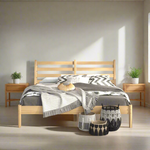 Mid-Century Slat Bed - 3 Color Options/4 Size Options