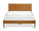 Mid Century Solid Wood Platform Bed Queen Size - Two Color Finishes