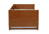 Mid-Century Modern Solid and Manufactured Wood Twin Size Day Bed with Twin Trundle - 2 Color Options