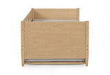 Mid-Century Modern Solid and Manufactured Wood Twin Size Day Bed with Twin Trundle - 2 Color Options