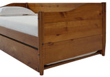Mid Century Classic Twin Size Day Bed with Trundle / Two Color Finishes