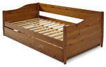 Mid Century Classic Twin Size Day Bed with Trundle / Two Color Finishes