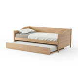 Mid Century Classic Twin Size Day Bed with Trundle / Three Color Finishes