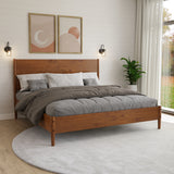Mid Century Platform Bed / 2 Sizes / 3 Color Finishes