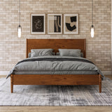 Mid Century Platform Bed / 2 Sizes / 3 Color Finishes