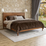 Mid Century Platform Bed / 2 Sizes / 3 Color Finishes