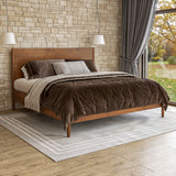 Mid Century Platform Bed / 2 Sizes / 3 Color Finishes