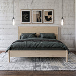 Mid Century Platform Bed / 2 Sizes / 3 Color Finishes