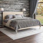 Mid Century Platform Bed / 2 Sizes / 3 Color Finishes