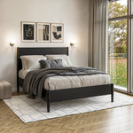 Mid Century Platform Bed / 2 Sizes / 3 Color Finishes