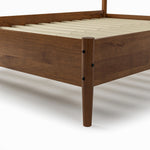 Mid Century Platform Bed / 2 Sizes / 3 Color Finishes