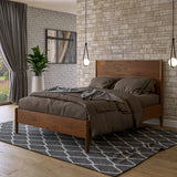 Mid Century Platform Bed / 2 Sizes / 3 Color Finishes
