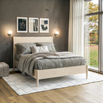 Mid Century Platform Bed / 2 Sizes / 3 Color Finishes