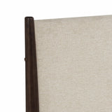 Mid-Century Upholstered Bed - Queen Size / Three Color Options