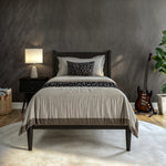 Cama con panel Mid-Century - 3 opciones de color/4 opciones de tamaño
