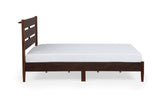 Rustic Style Wood Bed with LED Lighting and Power Outlet / Three Sizes / Two Color Finishes
