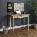 Shaker Writing Desk with One Drawer  - 2 Color Options