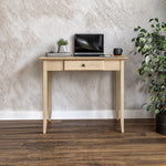 Shaker Writing Desk with One Drawer  - 2 Color Options