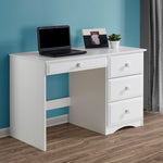 Essentials Writing Desk with Four Drawers - 4 Color Options