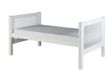 Camaflexi Twin Size Tall Platform Bed - Mission Headboard - 2 Color Options