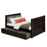 Camaflexi Full Size Tall Platform Bed - Mission Headboard - 2 Color Options