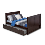 Camaflexi Full Size Tall Platform Bed - Panel Headboard - 2 Color Options