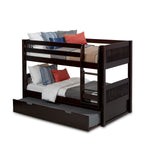 Camaflexi Twin over Twin Low Bunk Bed - Mission Headboard - 2 Color Options